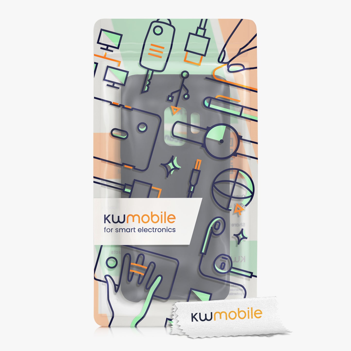 kwmobile Phone Case for Samsung Galaxy S9 - Silicone Case - Wireless Charging - Protective Cover