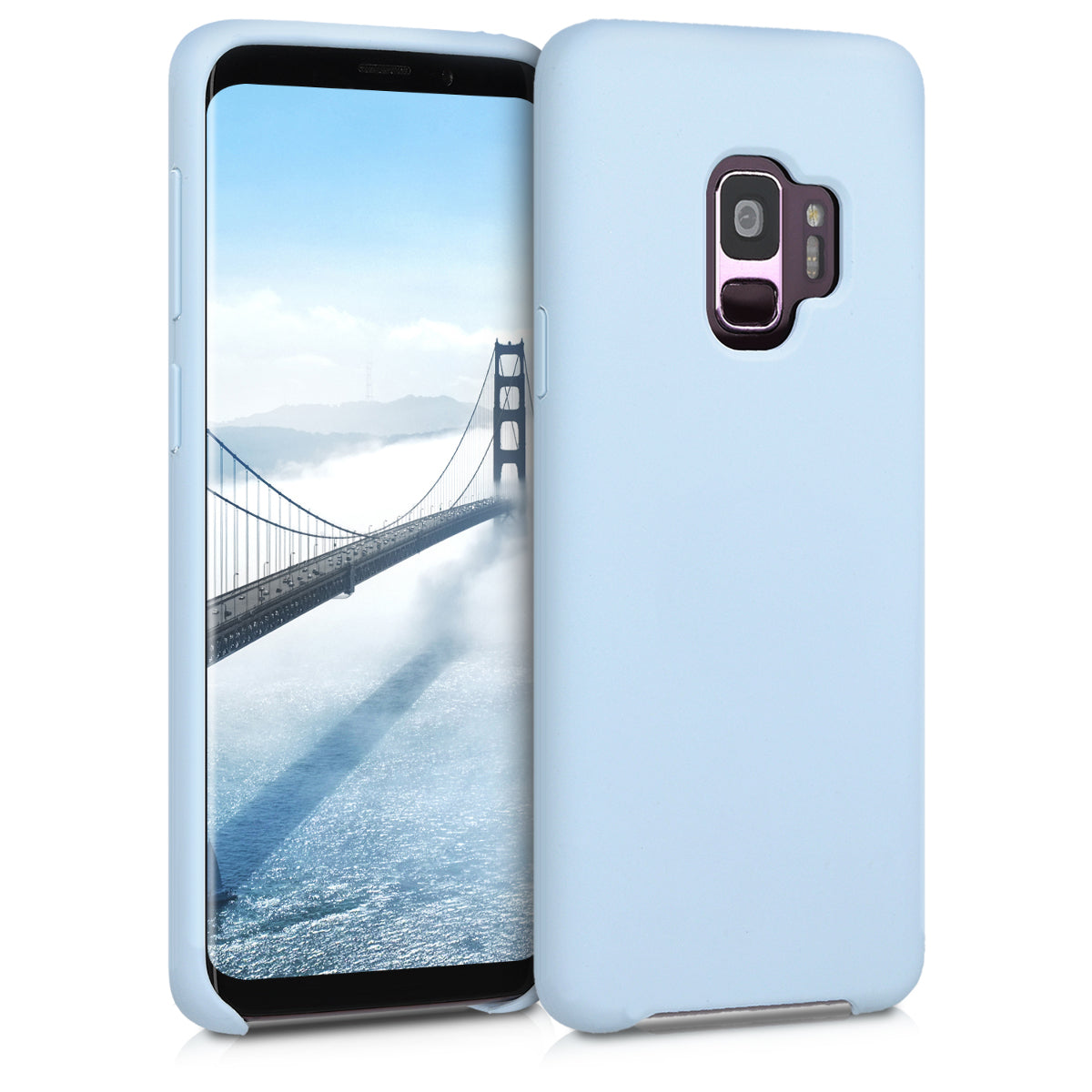 kwmobile Phone Case for Samsung Galaxy S9 - Silicone Case - Wireless Charging - Protective Cover