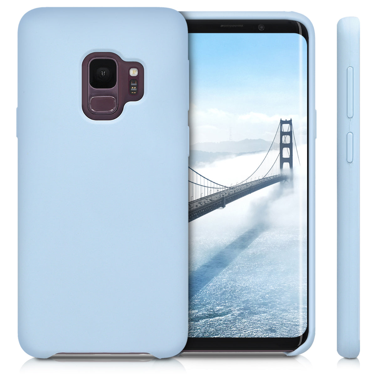 kwmobile Phone Case for Samsung Galaxy S9 - Silicone Case - Wireless Charging - Protective Cover