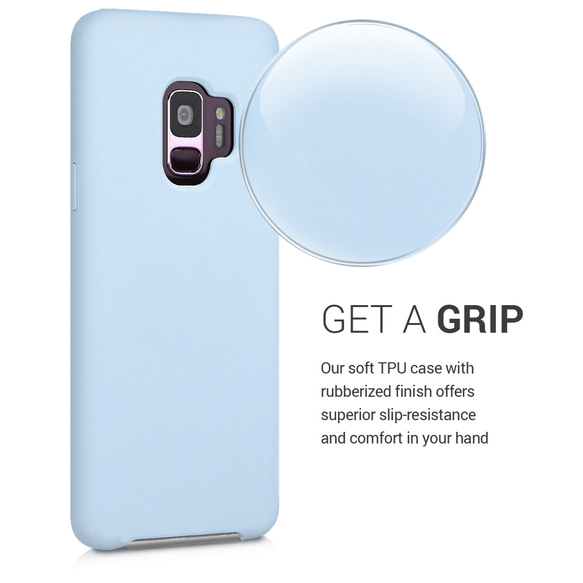 kwmobile Phone Case for Samsung Galaxy S9 - Silicone Case - Wireless Charging - Protective Cover