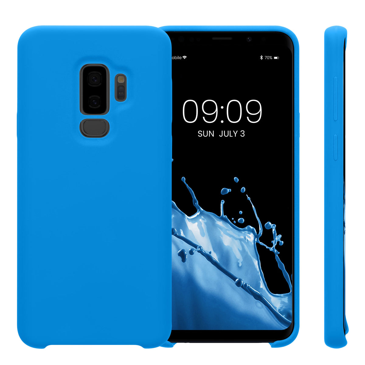 kwmobile Phone Case for Samsung Galaxy S9 Plus Case Silicone Wireless Charging Protective Cover