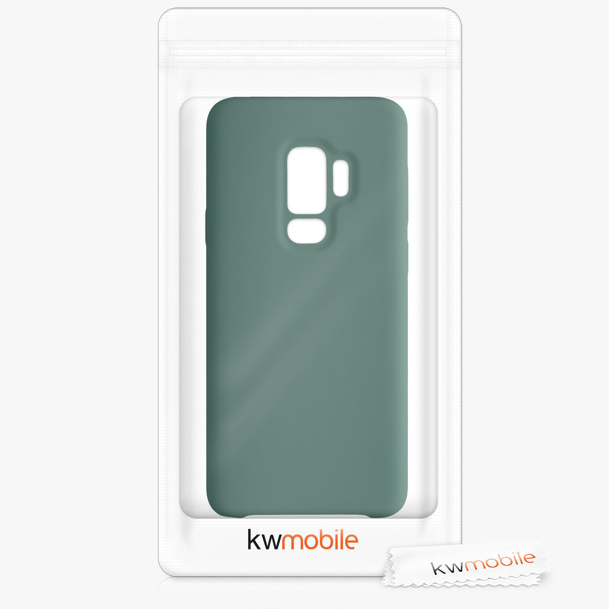 kwmobile Phone Case for Samsung Galaxy S9 Plus Case Silicone Wireless Charging Protective Cover