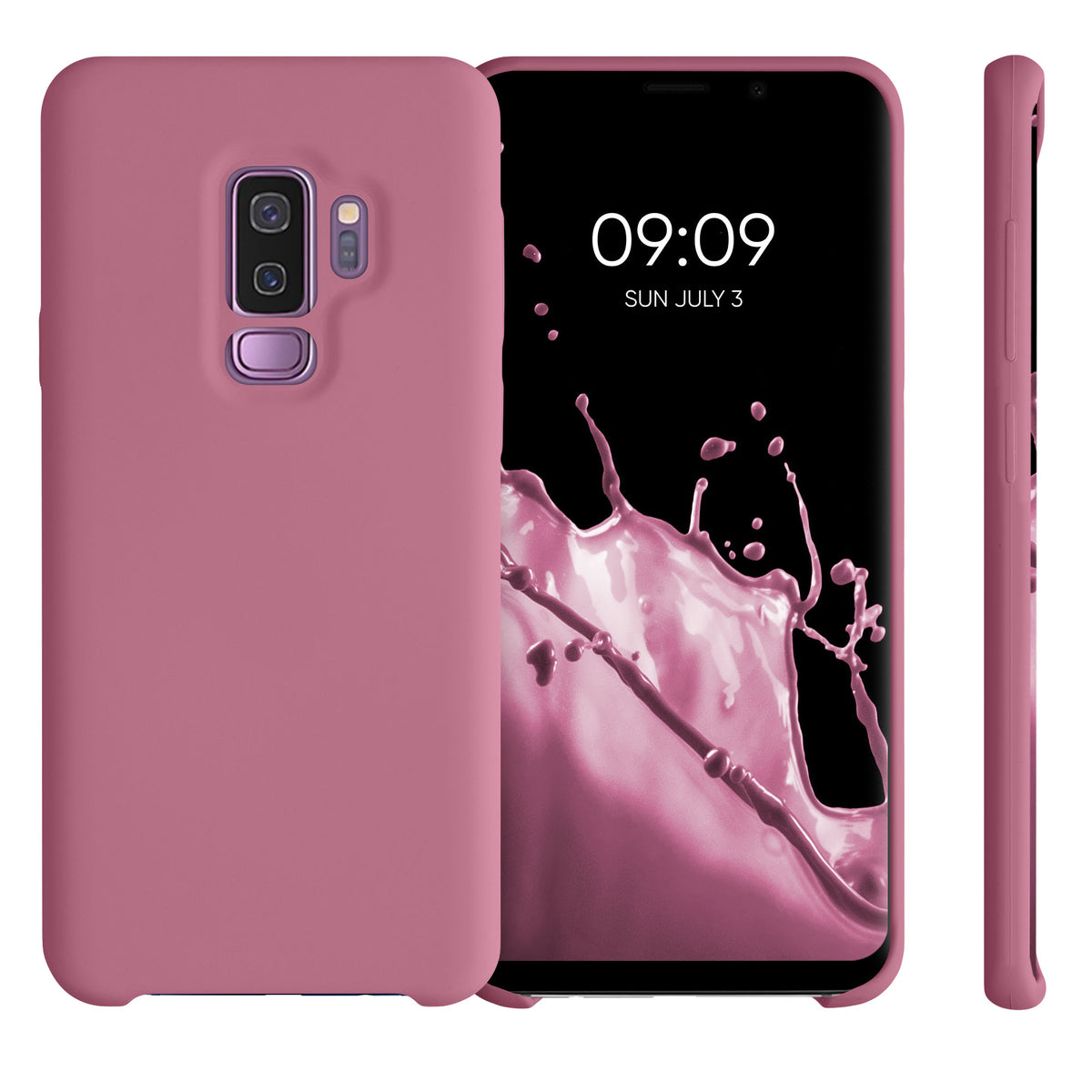 kwmobile Phone Case for Samsung Galaxy S9 Plus Case Silicone Wireless Charging Protective Cover