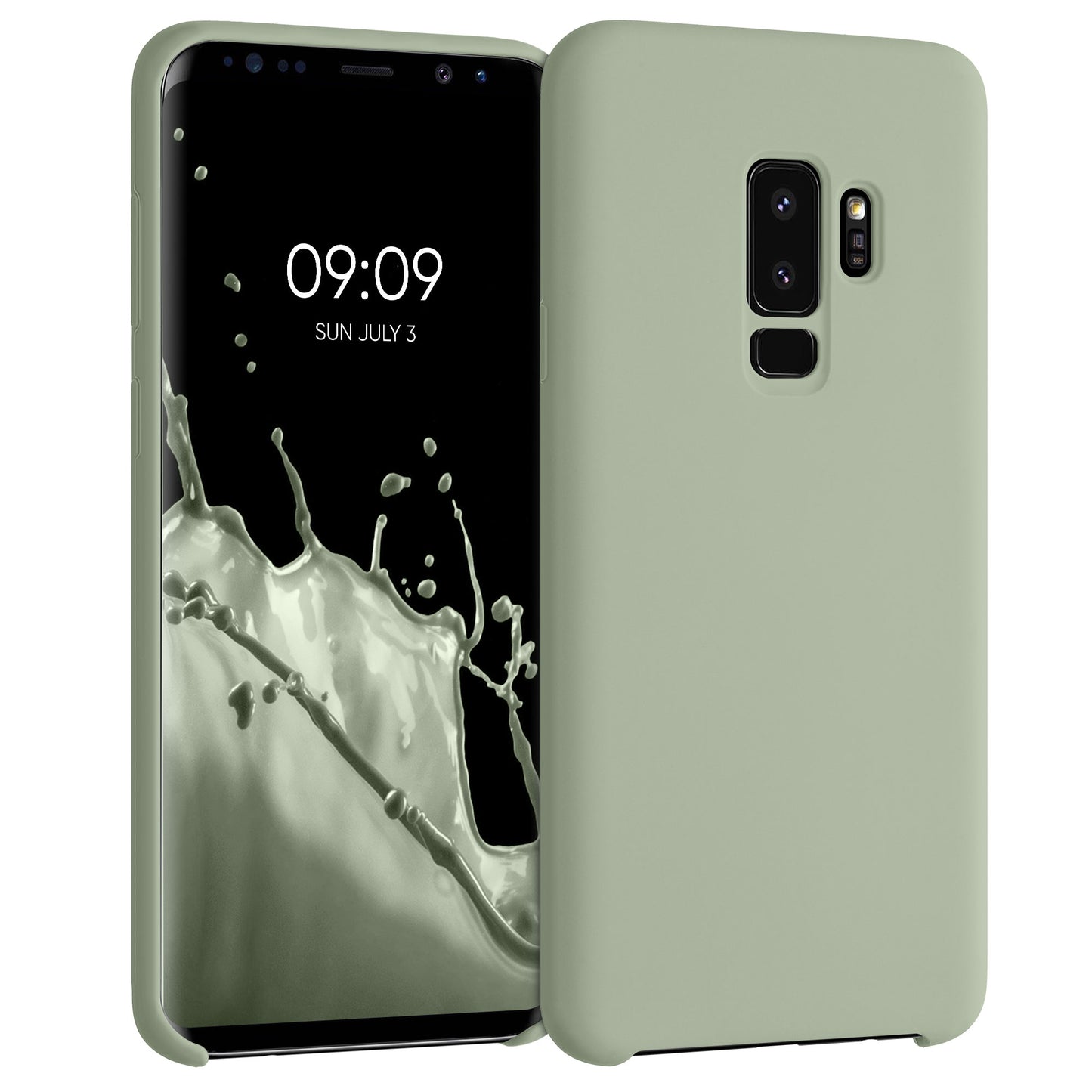 kwmobile Phone Case for Samsung Galaxy S9 Plus Case Silicone Wireless Charging Protective Cover