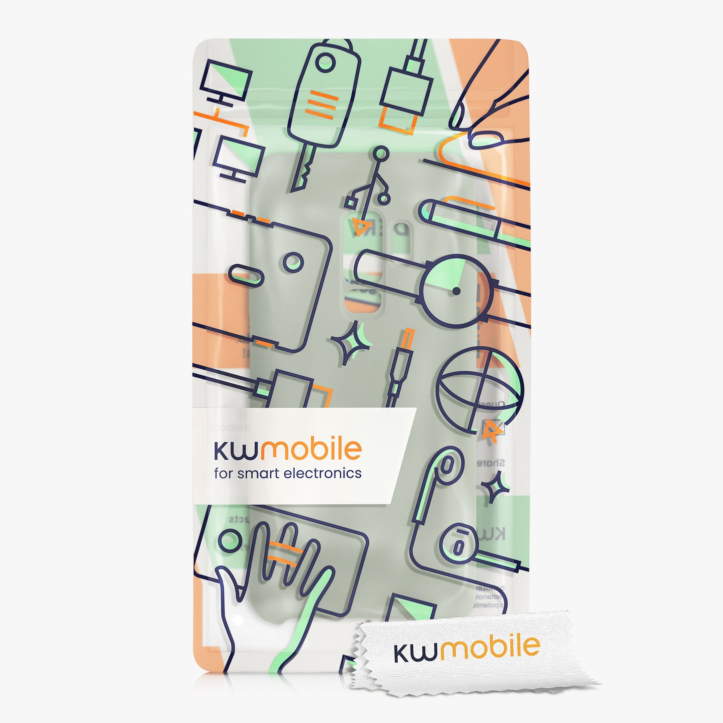 kwmobile Phone Case for Samsung Galaxy S9 Plus Case Silicone Wireless Charging Protective Cover