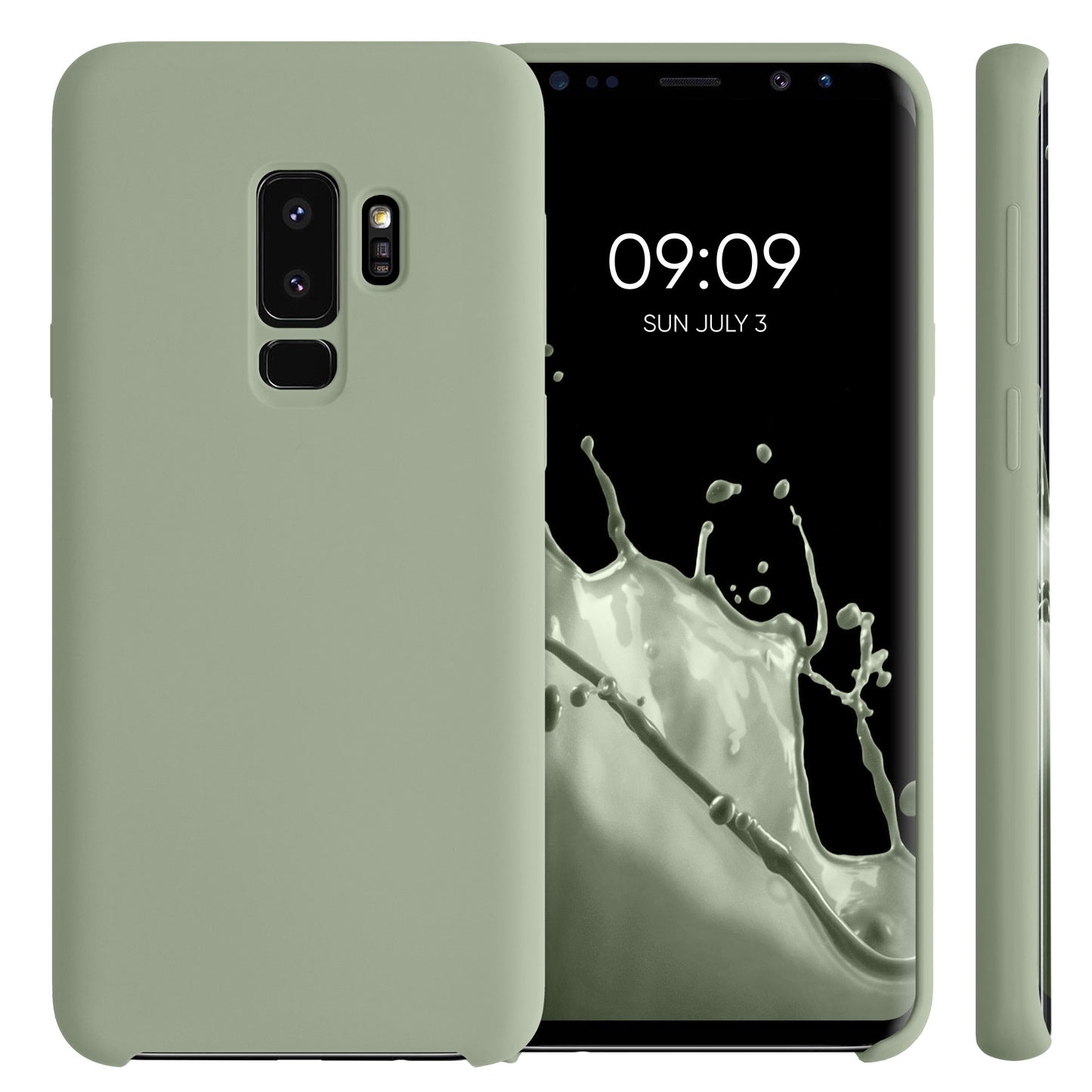kwmobile Phone Case for Samsung Galaxy S9 Plus Case Silicone Wireless Charging Protective Cover