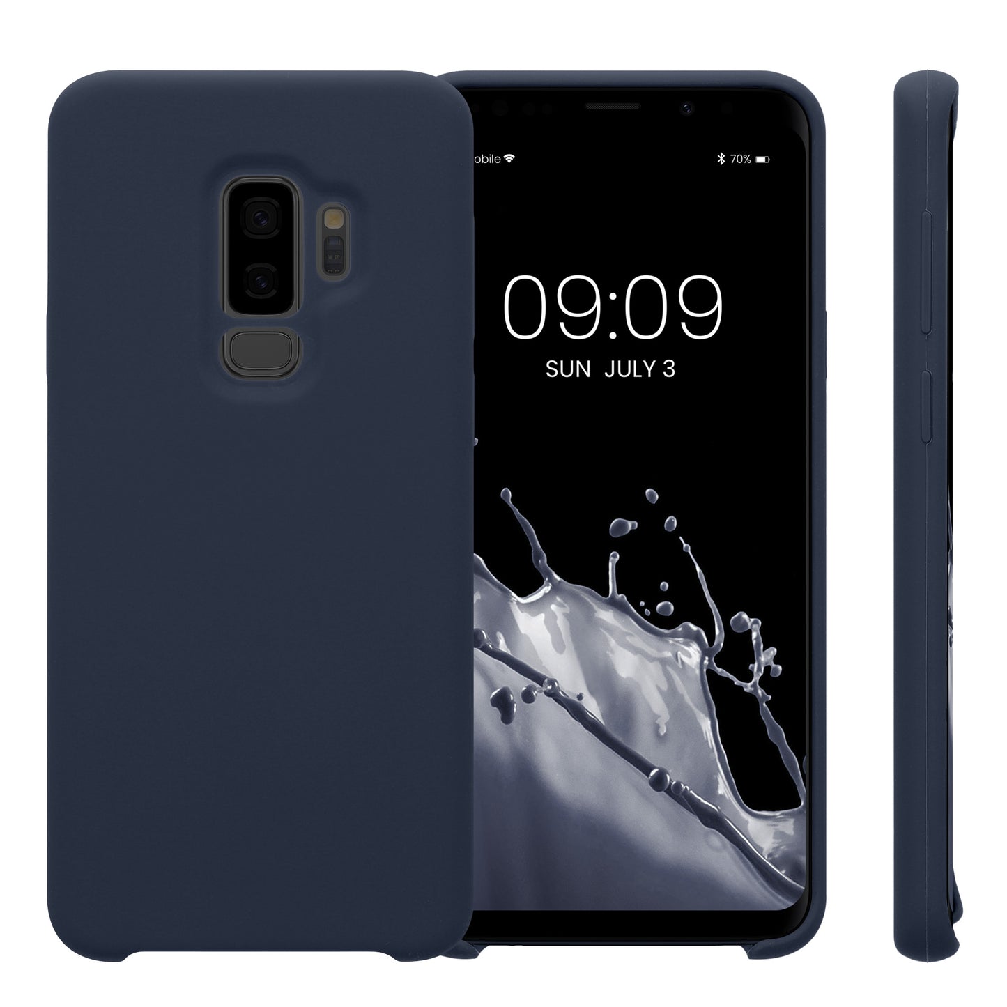 kwmobile Phone Case for Samsung Galaxy S9 Plus Case Silicone Wireless Charging Protective Cover
