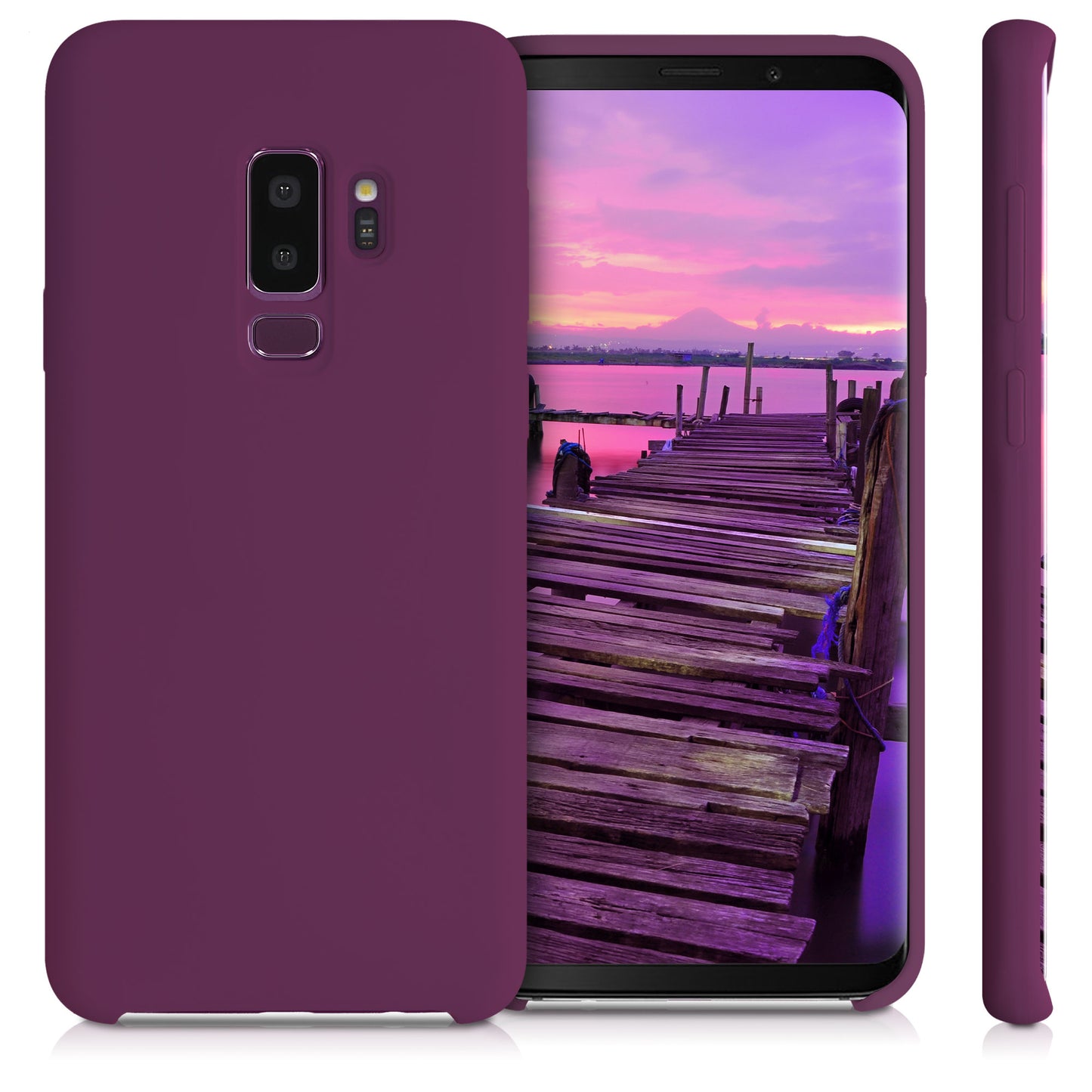 kwmobile Phone Case for Samsung Galaxy S9 Plus Case Silicone Wireless Charging Protective Cover