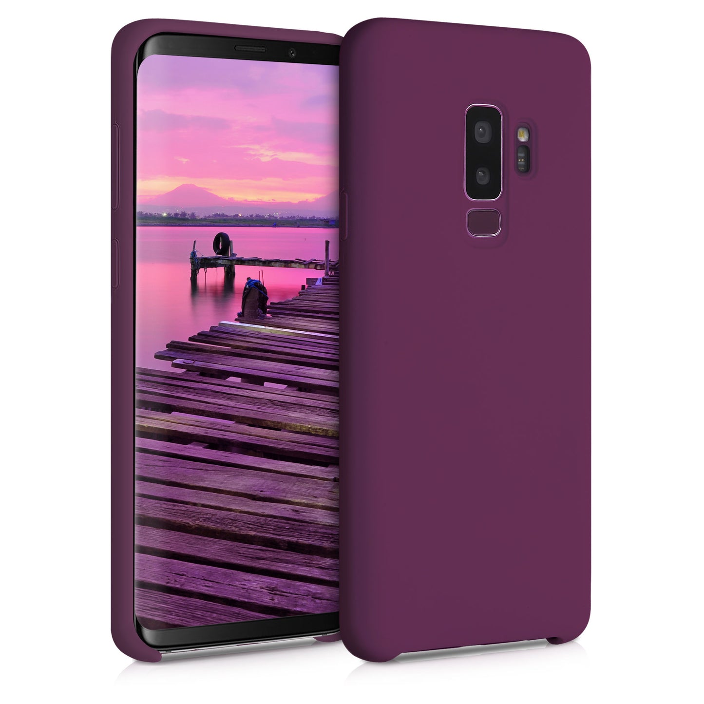 kwmobile Phone Case for Samsung Galaxy S9 Plus Case Silicone Wireless Charging Protective Cover