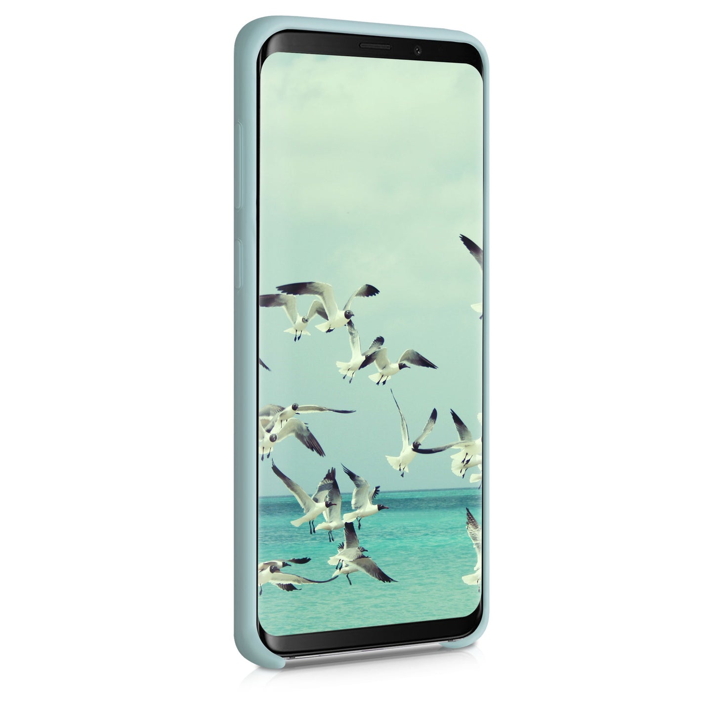 kwmobile Phone Case for Samsung Galaxy S9 Plus Case Silicone Wireless Charging Protective Cover