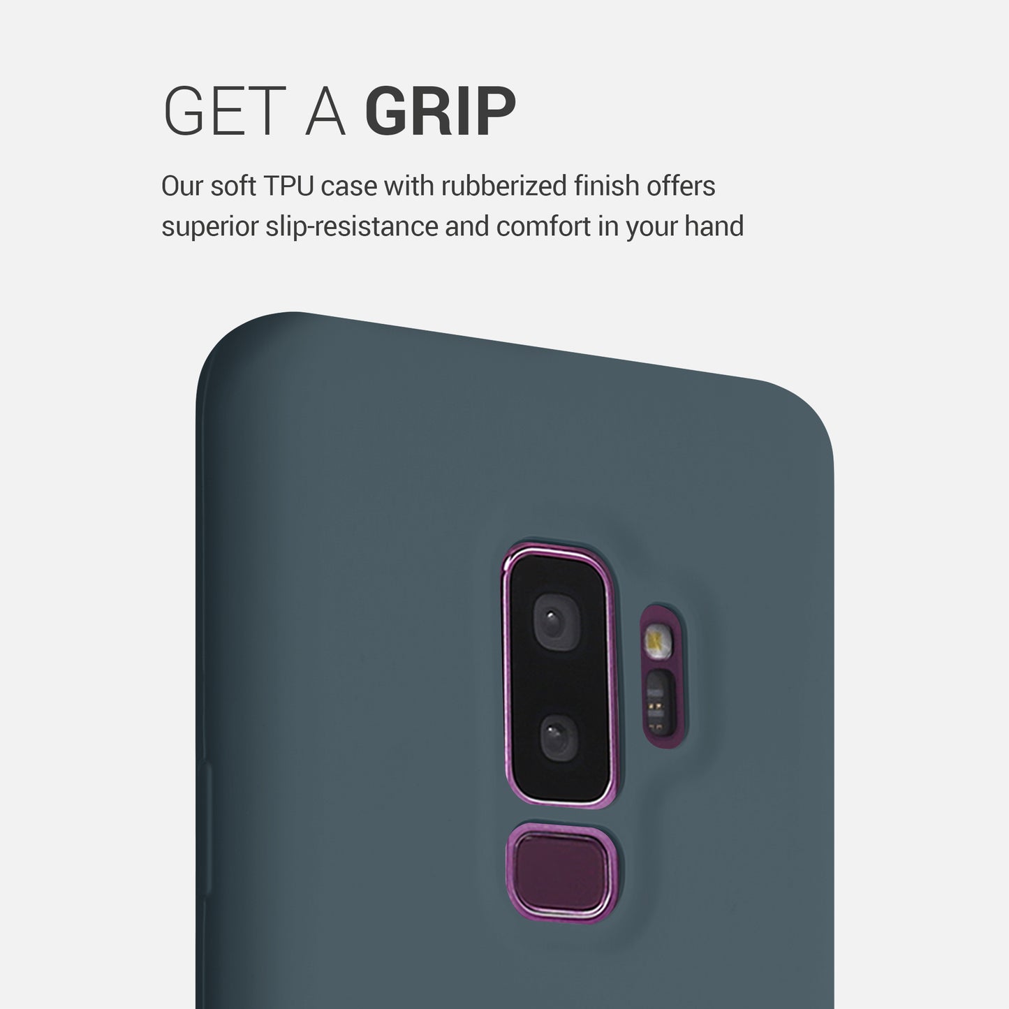 kwmobile Phone Case for Samsung Galaxy S9 Plus Case Silicone Wireless Charging Protective Cover