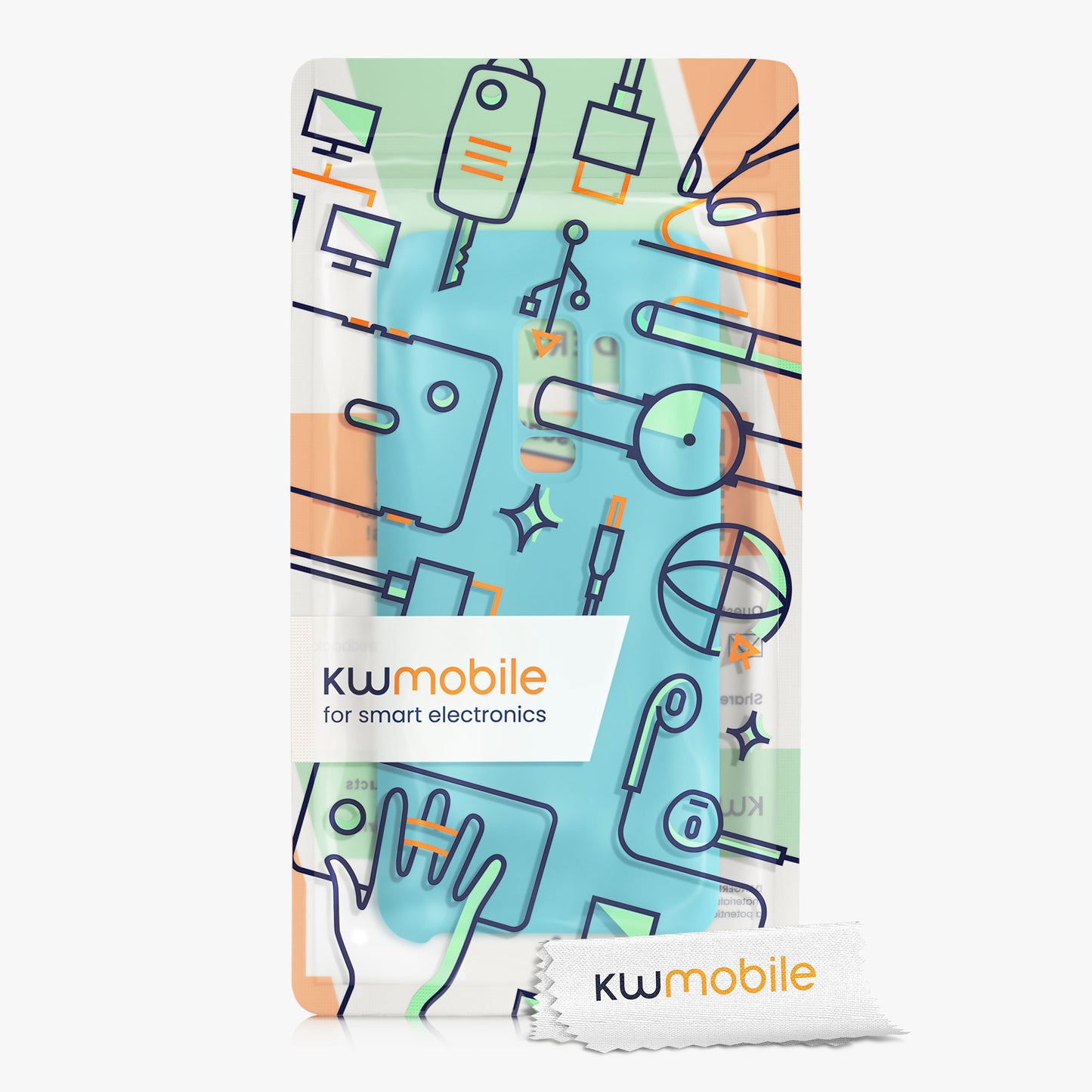kwmobile Phone Case for Samsung Galaxy S9 Plus Case Silicone Wireless Charging Protective Cover