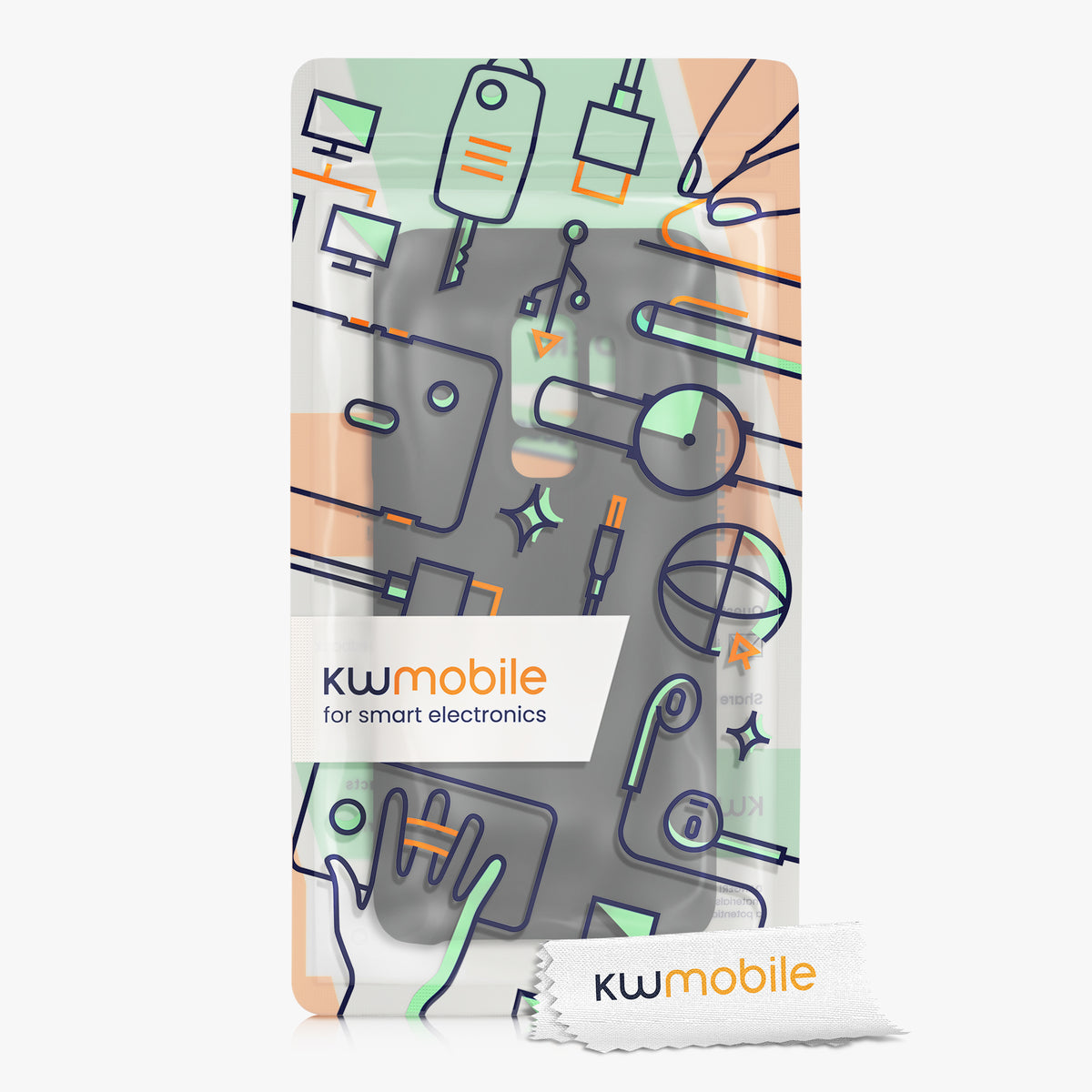 kwmobile Phone Case for Samsung Galaxy S9 Plus Case Silicone Wireless Charging Protective Cover
