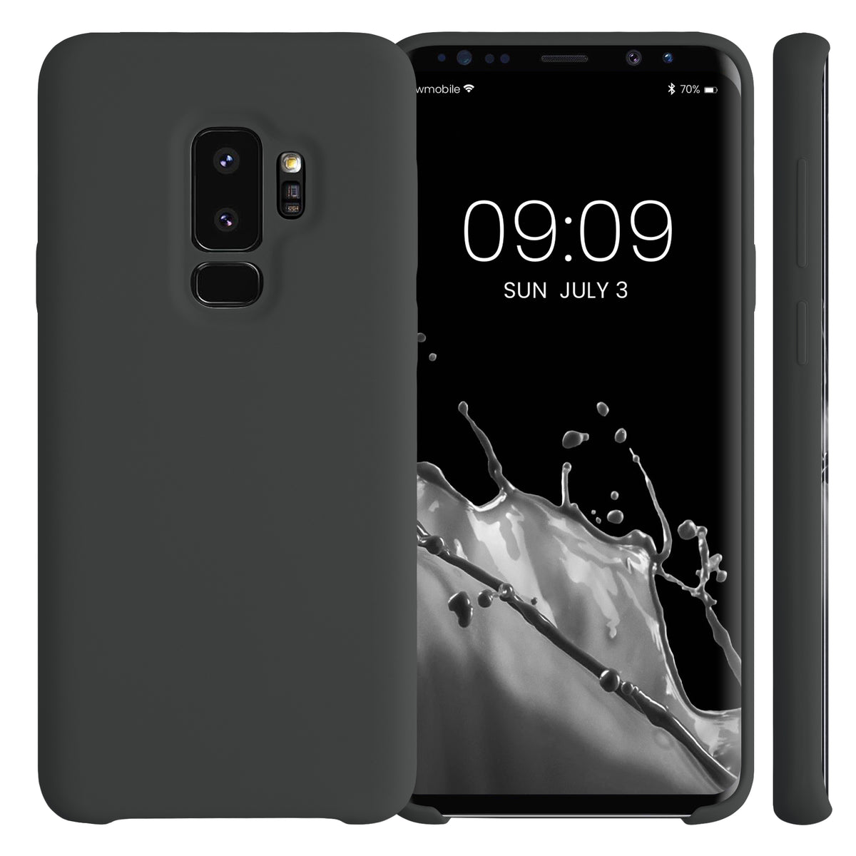 kwmobile Phone Case for Samsung Galaxy S9 Plus Case Silicone Wireless Charging Protective Cover