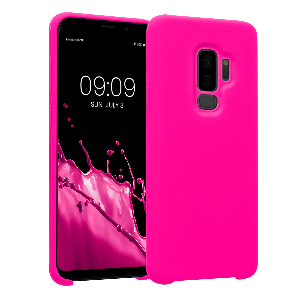 kwmobile Phone Case for Samsung Galaxy S9 Plus Case Silicone Wireless Charging Protective Cover