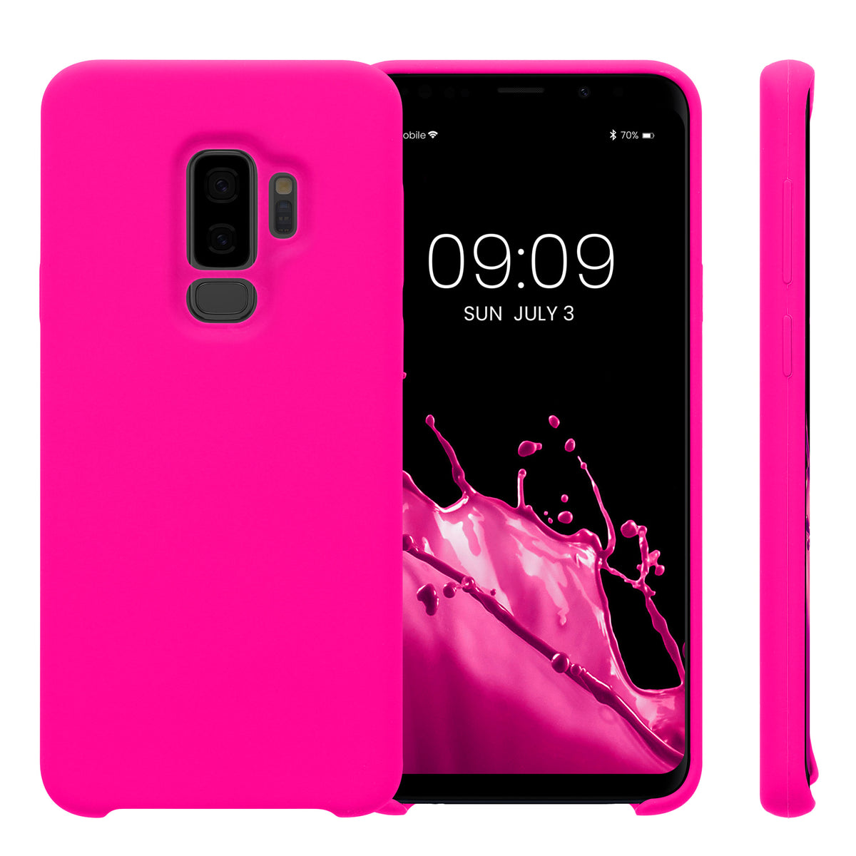 kwmobile Phone Case for Samsung Galaxy S9 Plus Case Silicone Wireless Charging Protective Cover