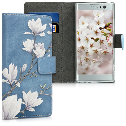kwmobile Wallet Case compatible with Sony Xperia XA2 Case - Cover with Stand and Card Slots