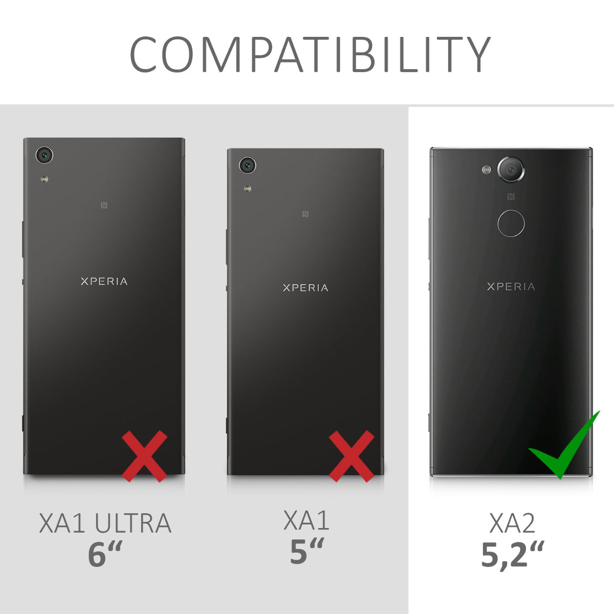 Sony Xperia XA2 Wallet Case with Stand