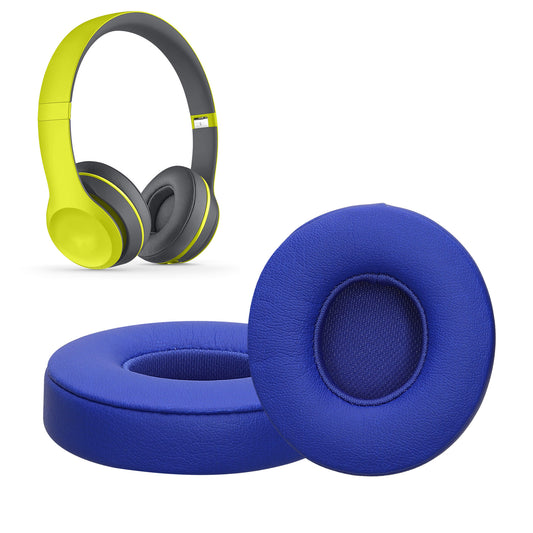 kwmobile 2x Ohr Polster für Beats Solo 2 Wireless / Solo 3 Wireless Ohrpolster - Ersatz Ohrpolster - Kopfhörer Ersatzteile - Kopfhörer Ersatzpolster für Over Ear Headphones Beige  
