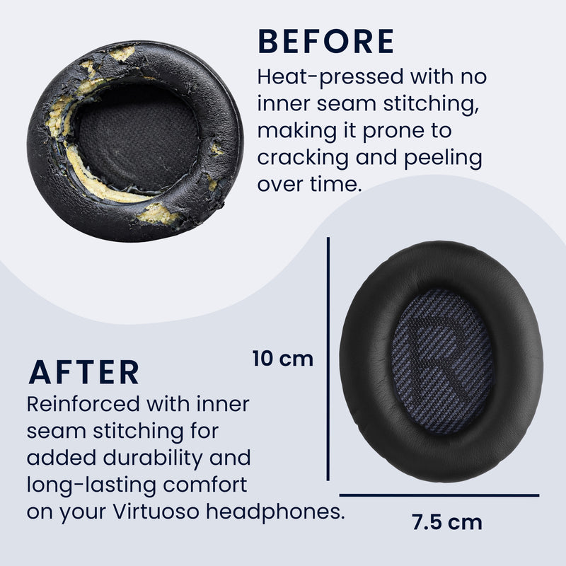 kwmobile Ear Pads for Bose Quietcomfort 35 35II 25 15 / QC35 QC35II QC25 QC15 Ear Cushions Replacement Earpads Headphone Spare Parts Headphone Replacement Pads for Over Ear Headphones