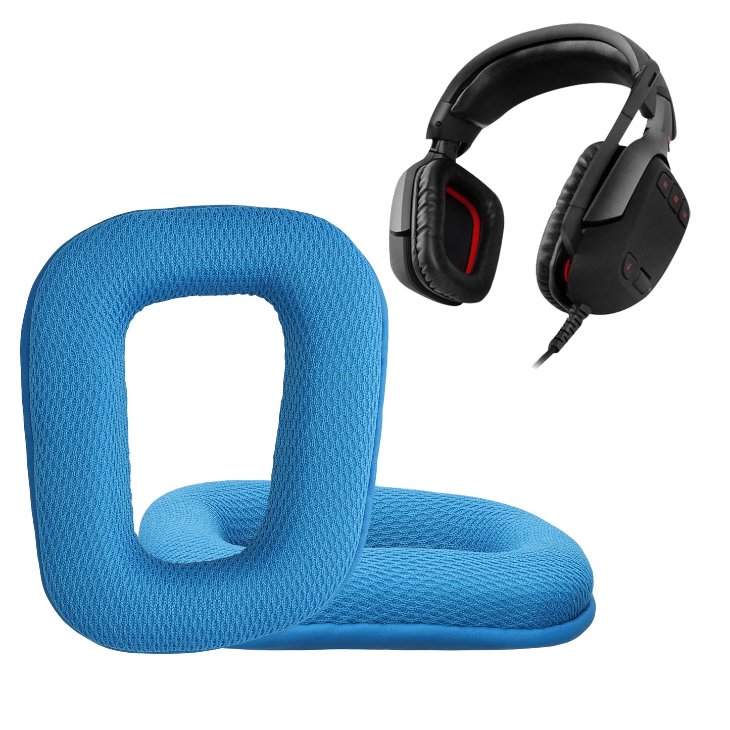 kwmobile Ear Pads for Logitech G430 / G35 / G930 / F450 Earpads Replacement Ear Pads Headphone Replacement Parts Headphone Replacement Cushions Over Ear Headphones