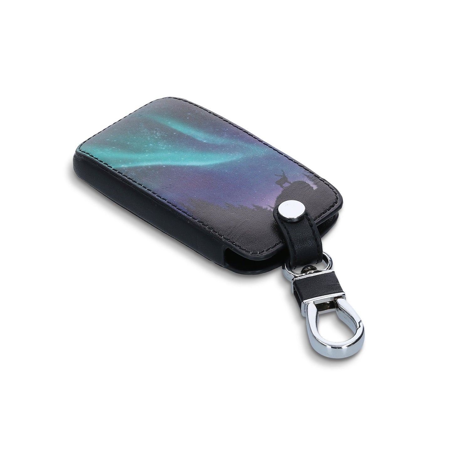 Renault 4-Button Smartkey Keyless Go Faux Leather Car Key Cover