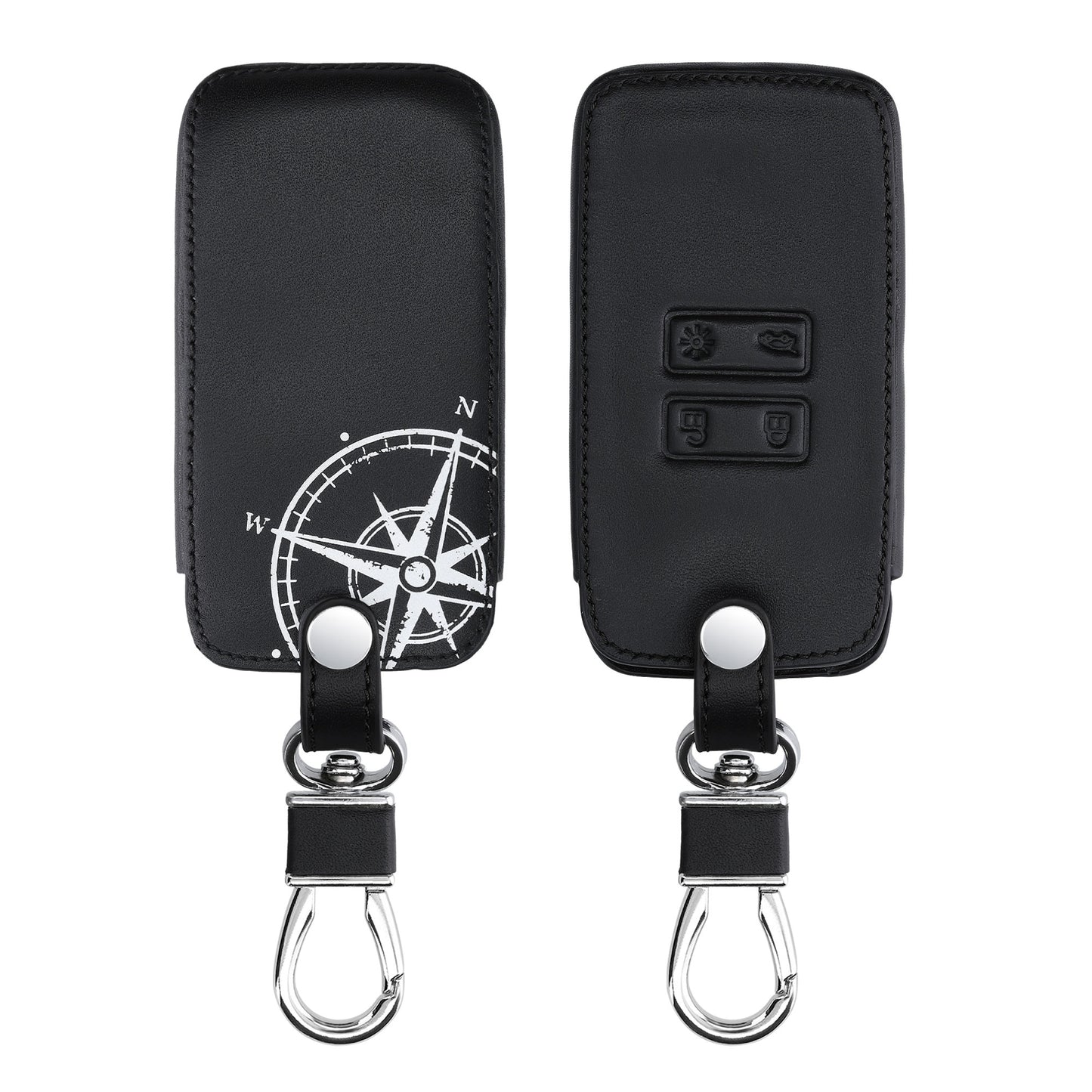 Renault 4-Button Smartkey Keyless Go Faux Leather Car Key Cover