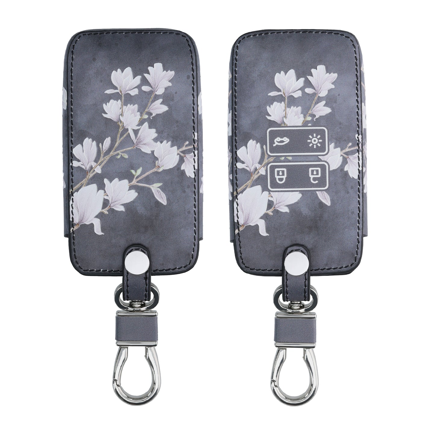 Renault 4-Button Smartkey Keyless Go Faux Leather Car Key Cover