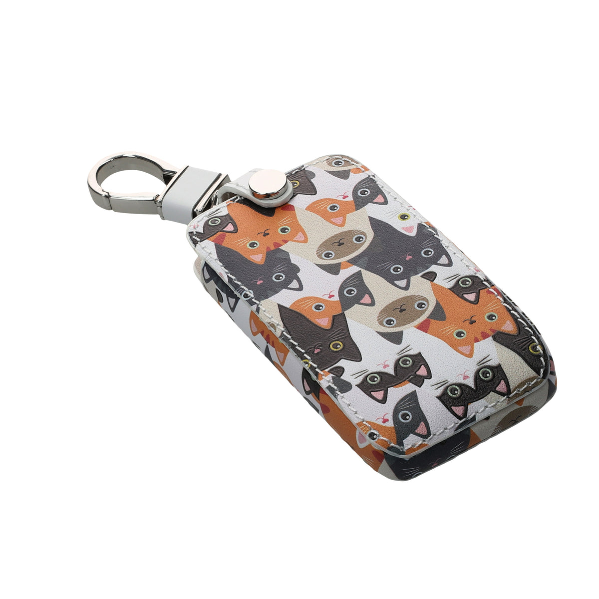 Renault 4-Button Smartkey Keyless Go Faux Leather Car Key Cover