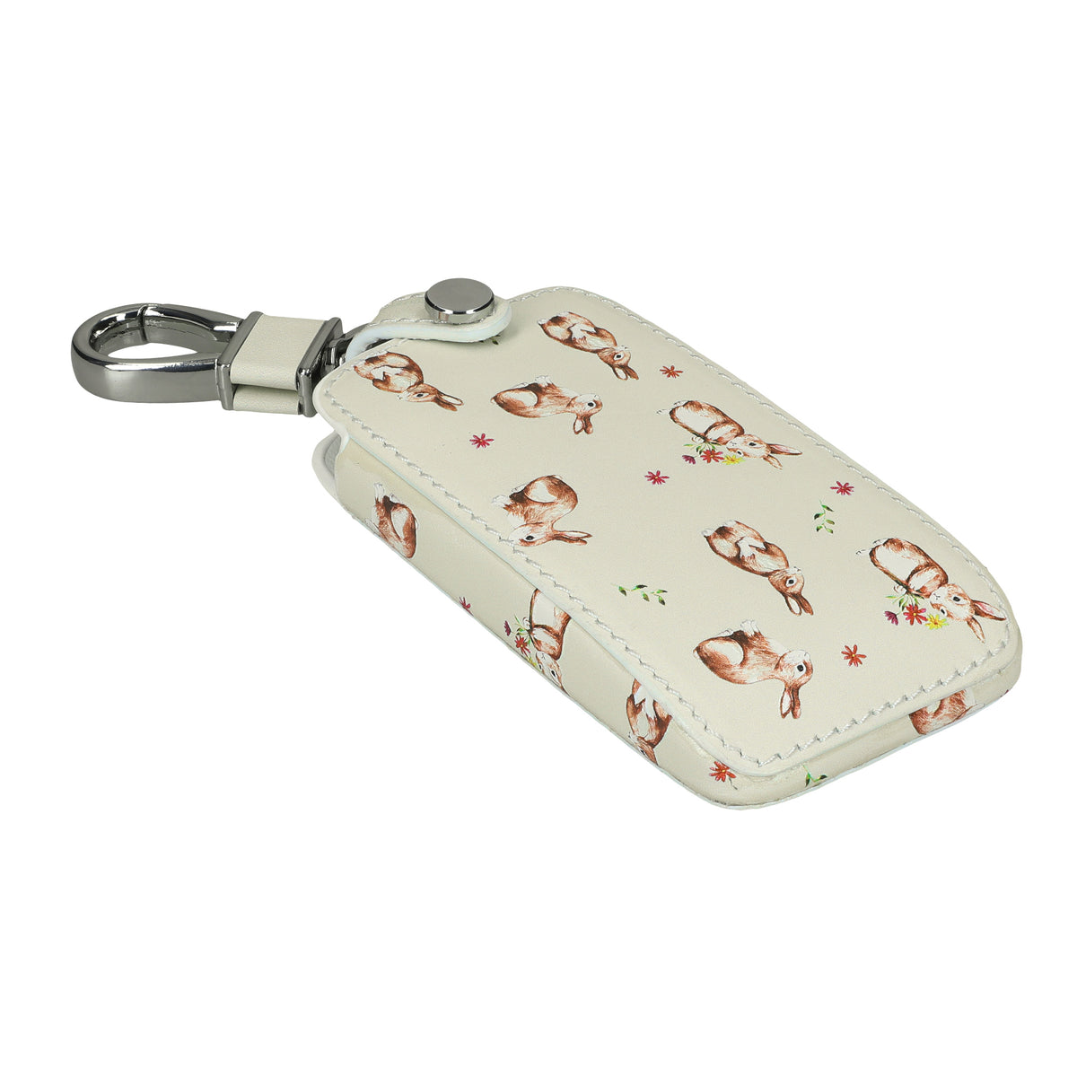 Renault 4-Button Smartkey Keyless Go Faux Leather Car Key Cover