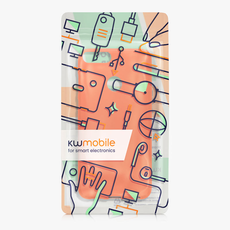 kwmobile Phone Case for Huawei Enjoy 7S / P Smart (2017) Case - Wireless Charging - Protective Cover