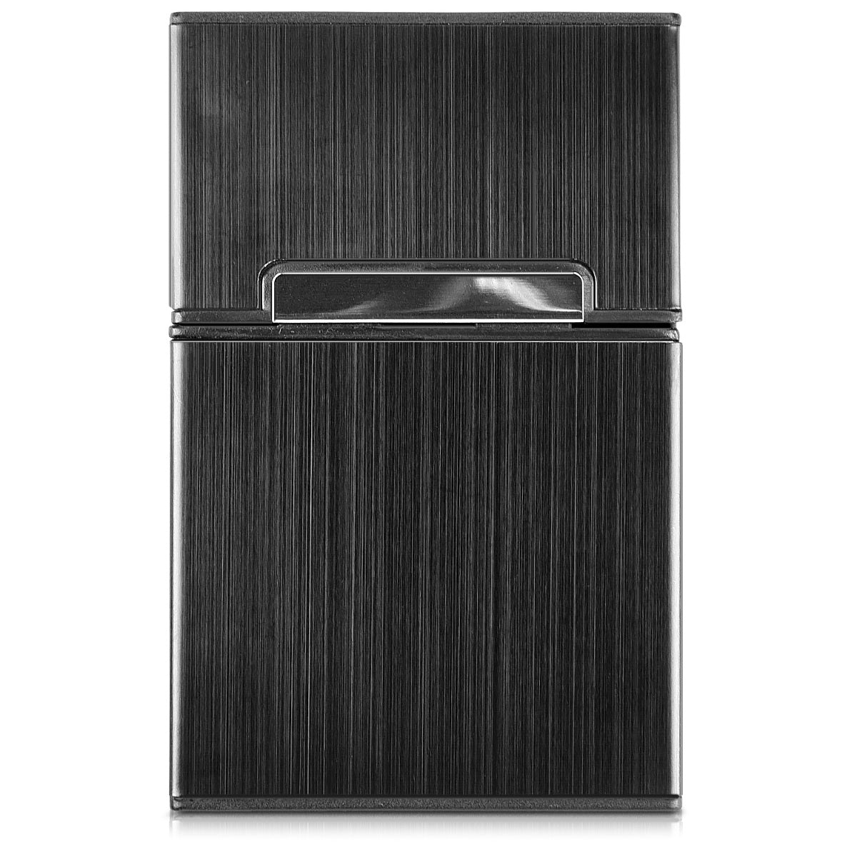 kwmobile Cigarette Case Cigarette Box Cover for Cigarettes with Magnetic Closure Aluminum Coating