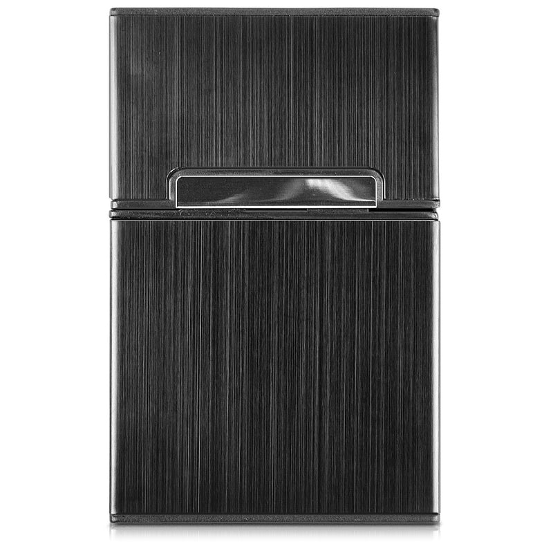 kwmobile Cigarette Case Cigarette Box Cover for Cigarettes with Magnetic Closure Aluminum Coating
