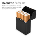 kwmobile Cigarette Case Cigarette Box Cover for Cigarettes with Magnetic Closure Aluminum Coating