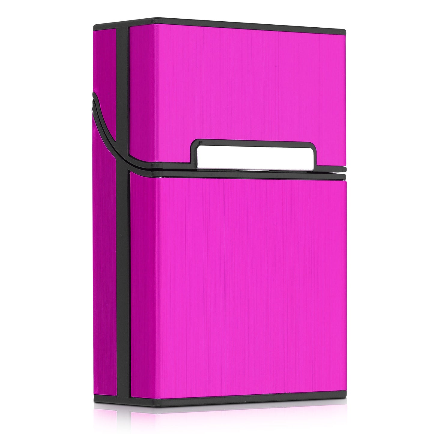 kwmobile Cigarette Case Cigarette Box Cover for Cigarettes with Magnetic Closure Aluminum Coating