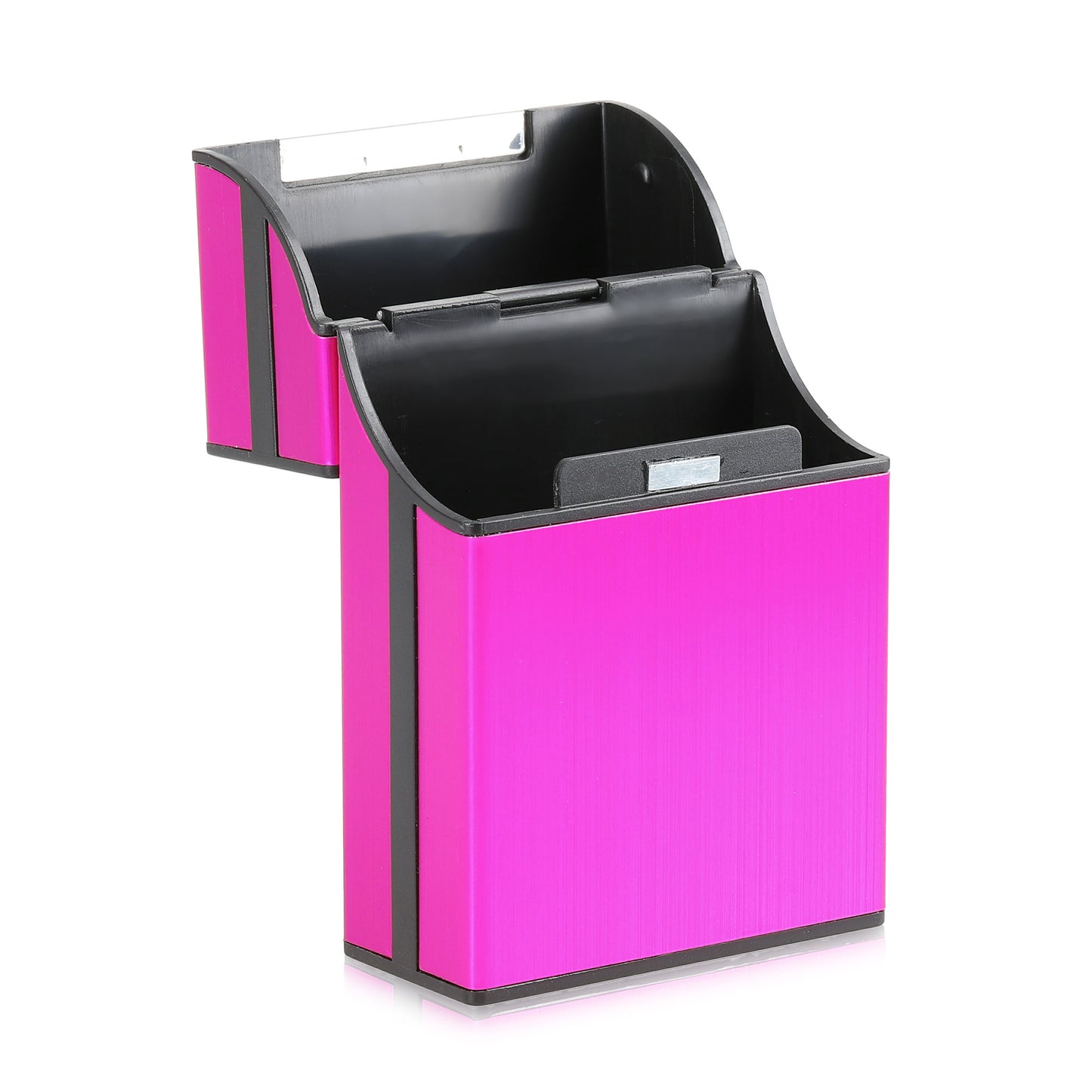 kwmobile Cigarette Case Cigarette Box Cover for Cigarettes with Magnetic Closure Aluminum Coating