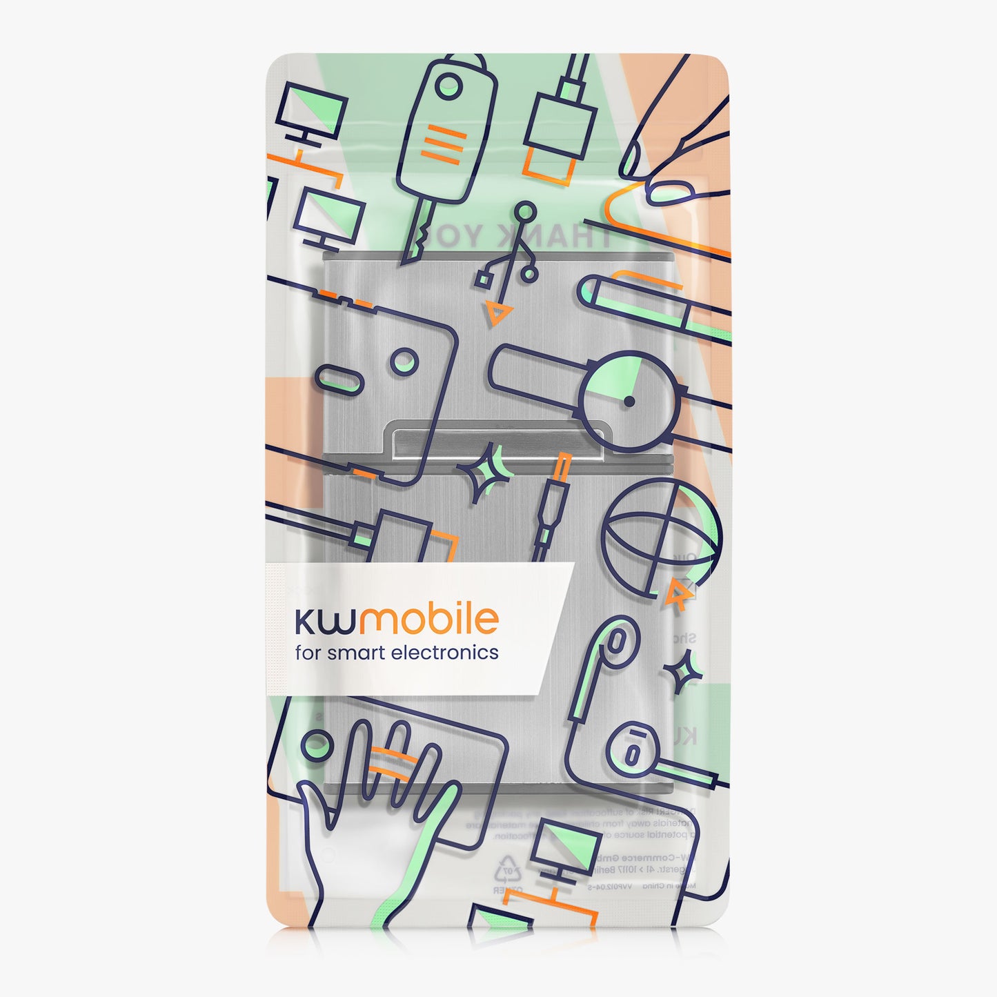 kwmobile Cigarette Case Cigarette Box Cover for Cigarettes with Magnetic Closure Aluminum Coating