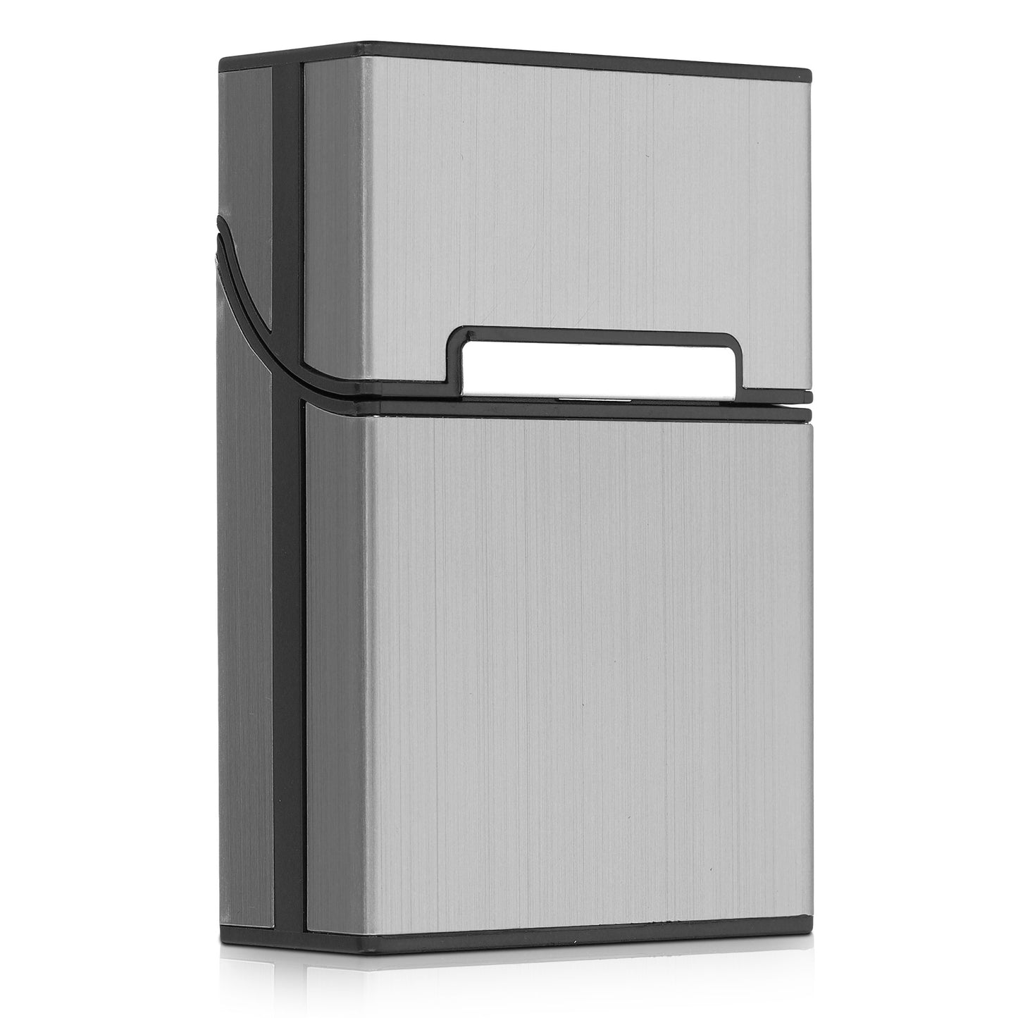 kwmobile Cigarette Case Cigarette Box Cover for Cigarettes with Magnetic Closure Aluminum Coating