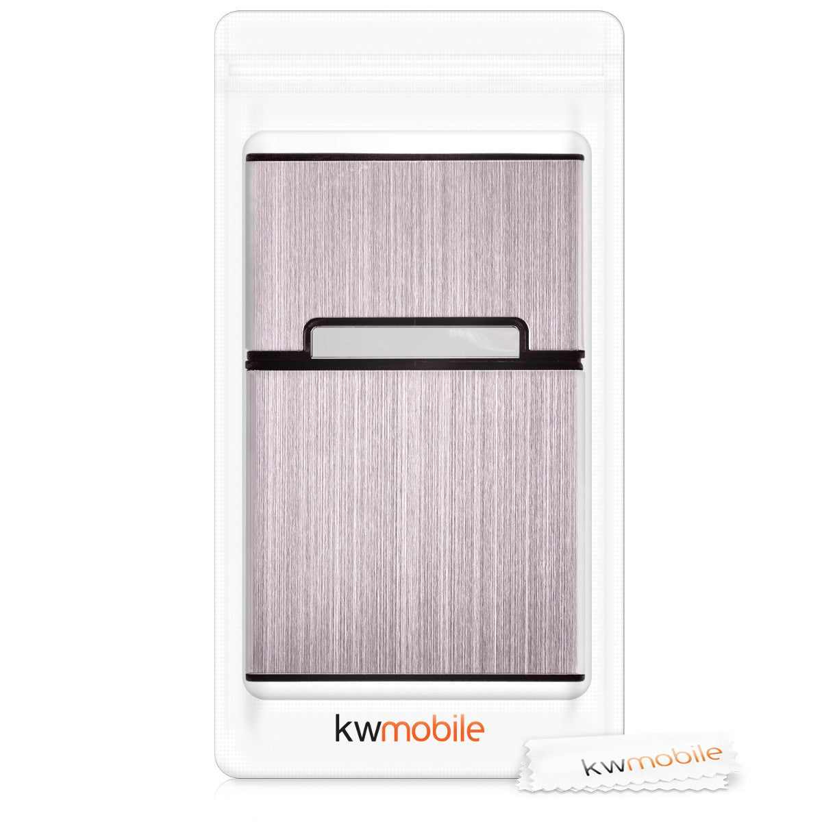 kwmobile Cigarette Case Cigarette Box Cover for Cigarettes with Magnetic Closure Aluminum Coating