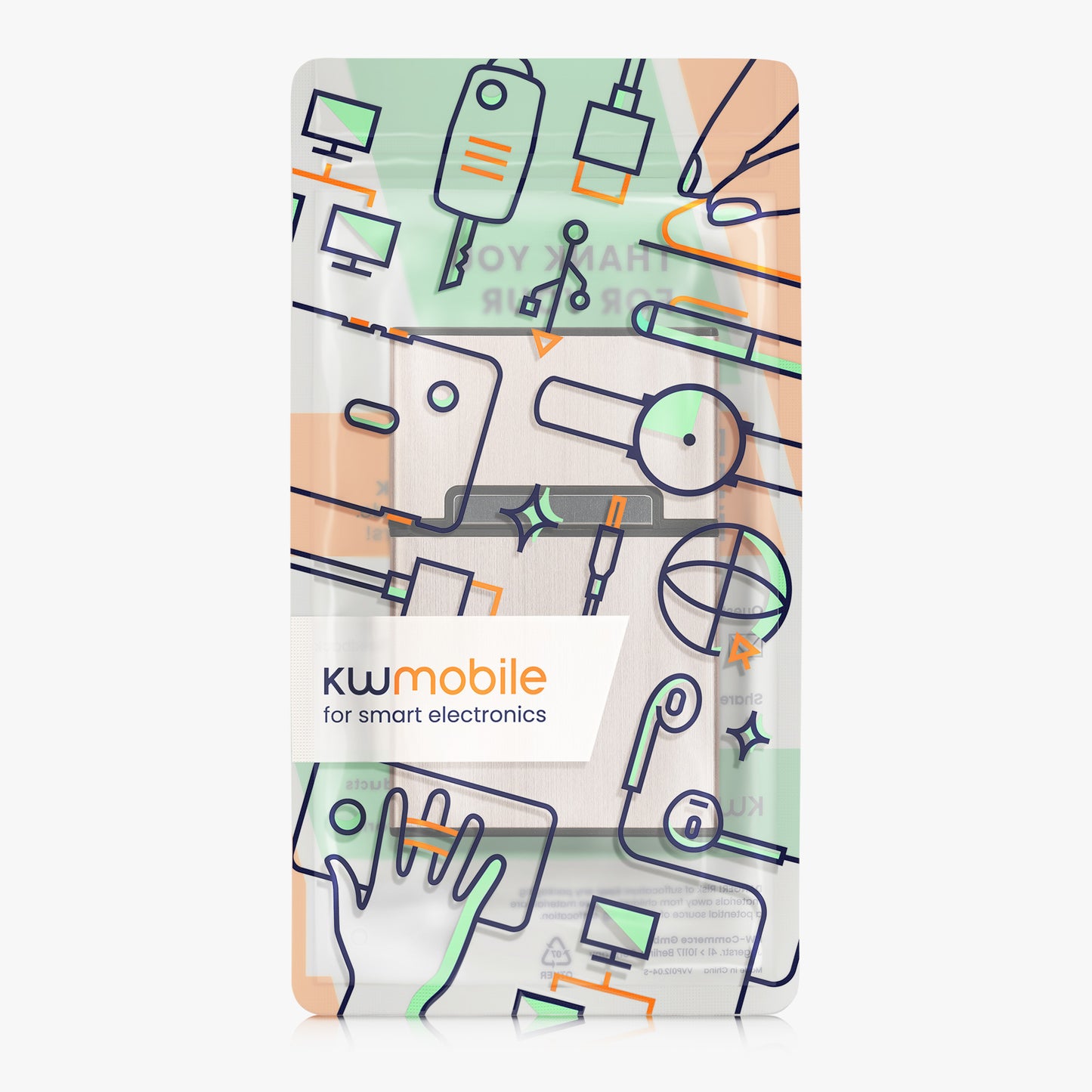 kwmobile Cigarette Case Cigarette Box Cover for Cigarettes with Magnetic Closure Aluminum Coating