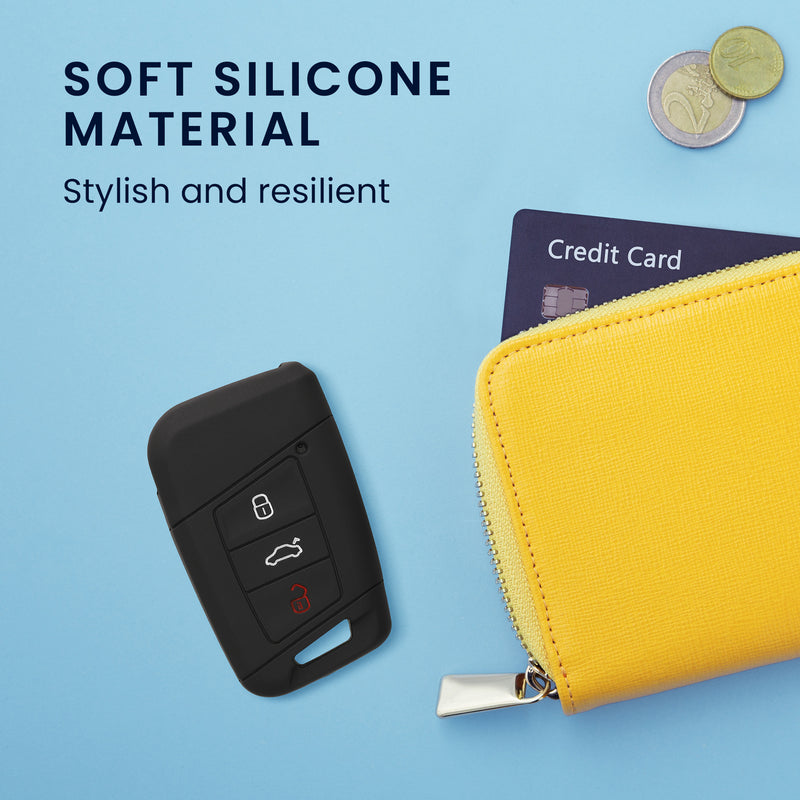 VW 3-Button (Keyless Go only) Silicone Car Key Cover