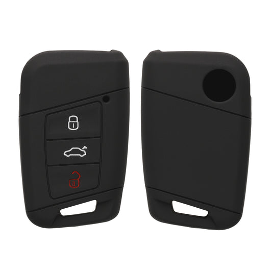 kwmobile Car Key Cover compatible with VW 3-Button Car Key (Keyless Go only)