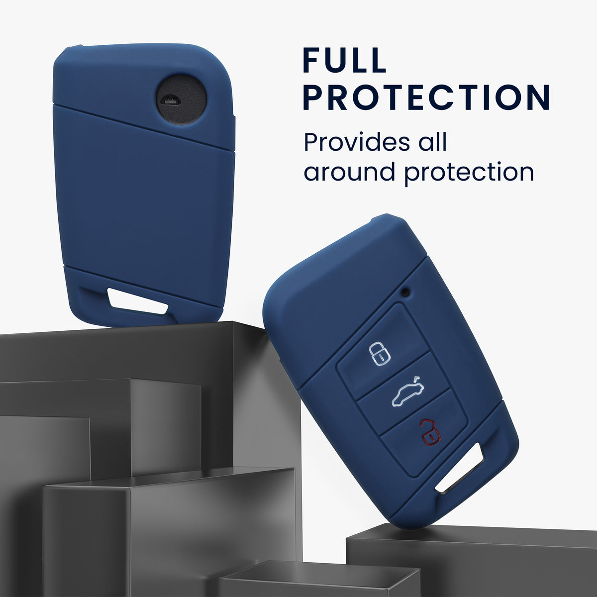 VW 3-Button (Keyless Go only) Silicone Car Key Cover