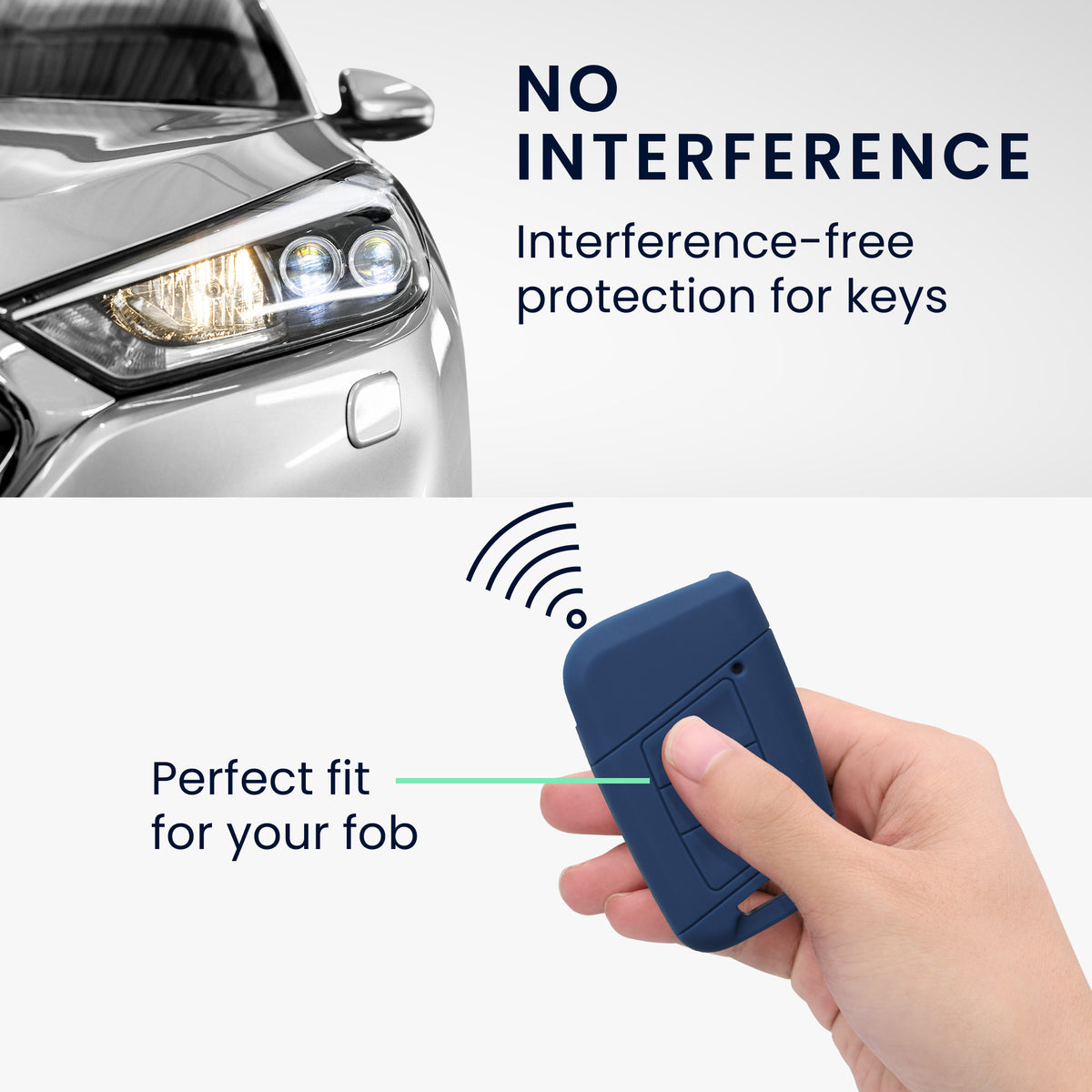 VW 3-Button (Keyless Go only) Silicone Car Key Cover
