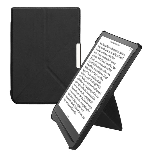 kwmobile Case for Pocketbook InkPad 3 / 3 Pro / Color / Vivlio InkPad 3 - Faux Leather Cover - eReader Foldable Case with Auto Sleep Function - Cover with Stand