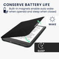 kwmobile Case for Pocketbook InkPad 3 / 3 Pro / Color / Vivlio InkPad 3 - Faux Leather Cover - eReader Foldable Case with Auto Sleep Function - Cover with Stand