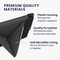 kwmobile Case for Pocketbook InkPad 3 / 3 Pro / Color / Vivlio InkPad 3 - Faux Leather Cover - eReader Foldable Case with Auto Sleep Function - Cover with Stand