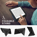 kwmobile Case for Pocketbook InkPad 3 / 3 Pro / Color / Vivlio InkPad 3 - Faux Leather Cover - eReader Foldable Case with Auto Sleep Function - Cover with Stand