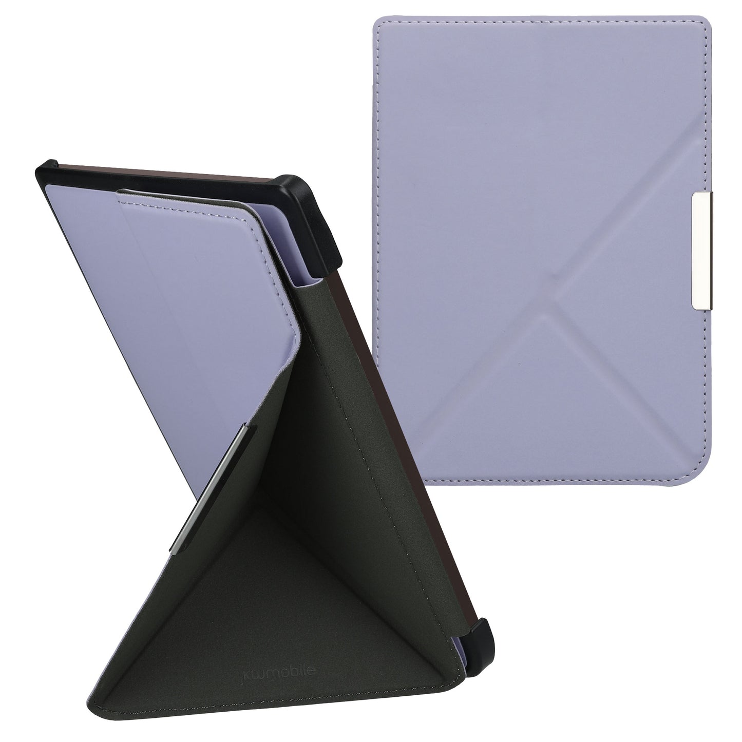 kwmobile Case for Pocketbook InkPad 3 / 3 Pro / Color / Vivlio InkPad 3 - Faux Leather Cover - eReader Foldable Case with Auto Sleep Function - Cover with Stand