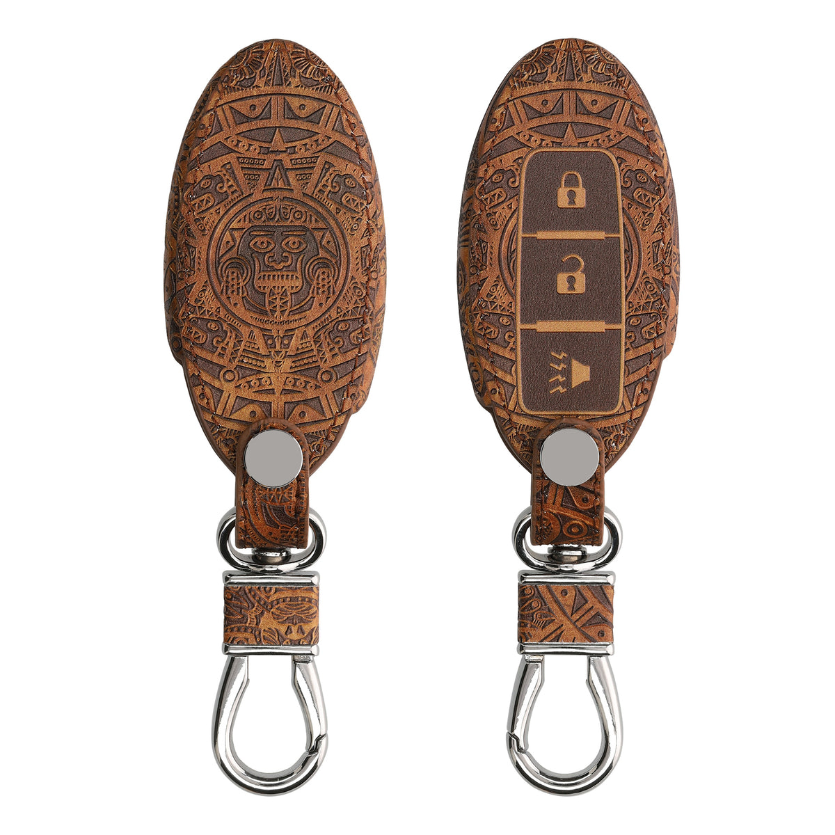 Nissan 3-Button Faux Leather Car Key Cover